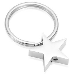 Sleutelhanger met Asbestemming Ster Zilver