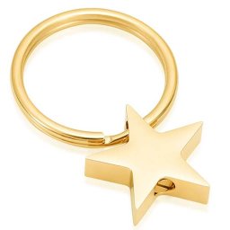 Sleutelhanger met Asbestemming Ster Goud
