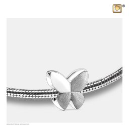 LoveUrns Askraal Vlinder Bicolor Zilver