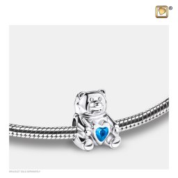 LoveUrns Askraal Teddybeer Blauw Kristal