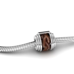 Ronde Paardenhaar Hanger of Bedel Zilver