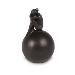 Mini Bol Asbeeldje met Treurende Vrouw (0.1 liter)