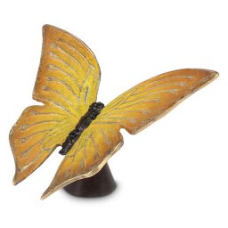 Asbeeldje Gele Vlinder, 13 cm (0.01 liter)