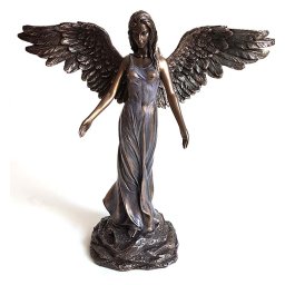 Bronskleurig Angel of Peace Engel Asbeeld (0.01 liter)