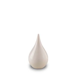Medium keramische Unica Urn Hoogglans Wit (1.3 liter)