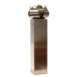 RVS Roos Asbeeld op Grote RVS Assokkel (2 x 3.5 liter)