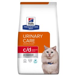 1,5kg C/D Urinary Stress met Kip Hill's Prescription Diet Kattenvoer