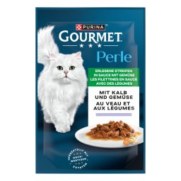 26x85g Kalf/Groenten Gourmet Perle Kattenvoer