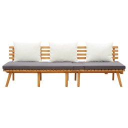 vidaXL Tuinslaapbank 200x65 cm massief acaciahout