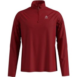 Odlo - Maat S - Midlayer 1/2 Zip Pillon Heren Wintersportpully - Red Dahlia
