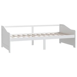 vidaXL Bedbank 3-zits massief grenenhout 90x200 cm wit