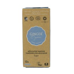 Ginger Organic Tampons Super Met Applicator