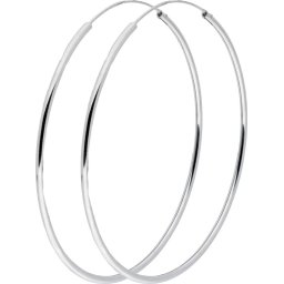 Silver Lining draadoorringen - zilver - Ø70 mm - ronde buis - 1.9 mm