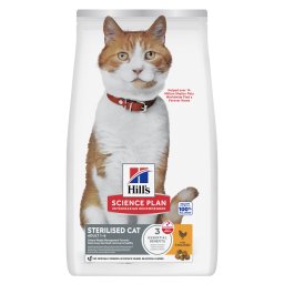 1,5kg Adult Sterilised Cat met Kip Hill's Science Plan Kattenvoer