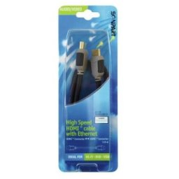 Scanpart High Speed HDMI kabel met Ethernet 1.0m HDMI kabel Zwart