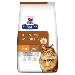 3kg Feline K/D +Mobility met Kip Hill's Prescription Diet Kattenvoer