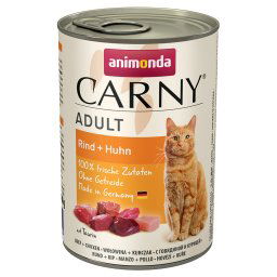 6x400g Adult Rund & Kip animonda Carny Kattenvoer