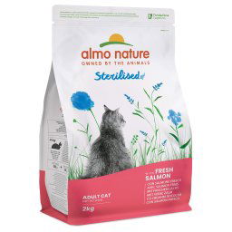 2kg Sterilised Zalm & Rijst Almo Nature Holistic Kattenvoer