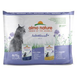 6x70g Digestive Help Gevogelte & Vis Almo Nature Holistic Kattenvoer