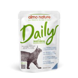 24x70g Maaltijdzakjes Kabeljauw & Garnalen Almo Nature Daily Menu Kattenvoer
