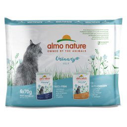 24x70g Urinary Help Vis & Kip Almo Nature Holistic Kattenvoer