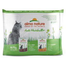 24x70g Anti Hairball Kip & Rund Almo Nature Holistic Kattenvoer
