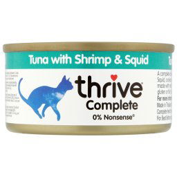 6x75g Adult Wet Complete Tonijn met Garnalen & Inktvis Thrive Kattenvoer