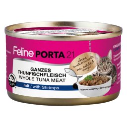 Feline Porta 21 Kattenvoer 1 x 90 g - Tonijn met Garnalen
