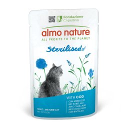 12x70g Sterilised Kabeljauw Almo Nature Holistic Kattenvoer