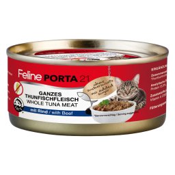 6x156g Feline Tonijn met Rund (graanvrij) Porta 21 Kattenvoer