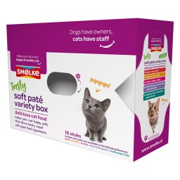 16x80g Soft Paté Variatiebox Smølke Kattenvoer