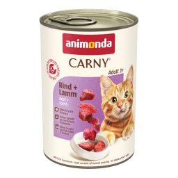 6x400g Adult Rund & Lam animonda Carny Kattenvoer