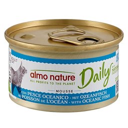 6x85g Mousse met Oceaanvis Almo Nature Daily Menu Kattenvoer