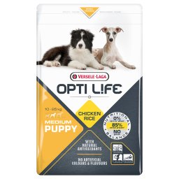 2x12,5kg Puppy Medium Opti Life Hondenvoer