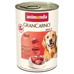 12 x 400 g animonda GranCarno Hondenvoer - Rund Puur - Voordeelpakket