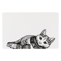 - L 44 × B 28 cm - Trixie Voerbakplacemat Kat