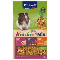 3x3 Combi (Honing, Vruchten, Noten) Vitakraft Cavia Biscuits Trio-Mix
