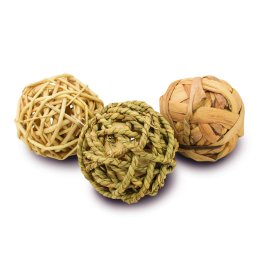 JR Farm Speelbal-Trio voor Knaagdieren 3 delige set Ø8 cm