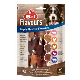 3x113g Triple Flavour Skewers Kauwrollen (18 stuks) 8in1 Hondensnacks