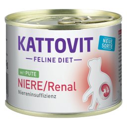 12x185g Nier/Renal (Nierfalen) Kalkoen Kattovit Kattenvoer