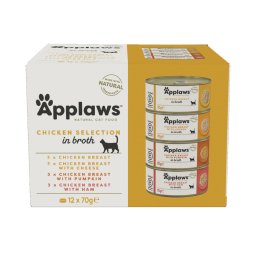 24x70g Kip Selectie Applaws Kattenvoer