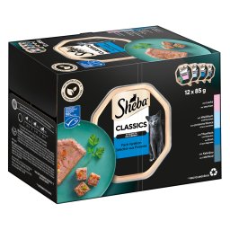 12x85g Variaties in Kuipjes in Paté Sheba Kattenvoer