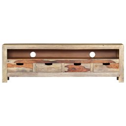 vidaXL TV-meubel 130x30x40 cm massief acaciahout