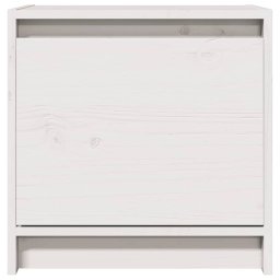vidaXL Nachtkastjes 2 st 40x30,5x40 cm massief grenenhout wit