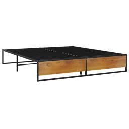 vidaXL Bedframe metaal zwart 200x200 cm