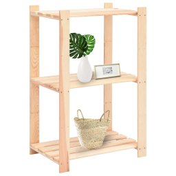 vidaXL Opbergrekken 3-laags 5 st 60x38x90 cm massief grenenhout 150 kg