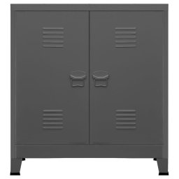 vidaXL Opbergkast industrieel 90x40x100 cm staal antracietkleurig