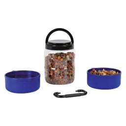 Trixie 3-delige Reisset (Drinkbak, Voerbak & Voorraaddoos) voor Honden