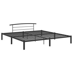 vidaXL Bedframe metaal zwart 180x200 cm