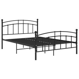 vidaXL Bedframe metaal zwart 200x200 cm